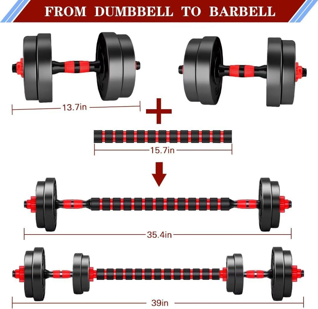 Juego De Pesas Hierro Mancuernas Para Ejercicios En Casa Para Hombre 20Lbs Set