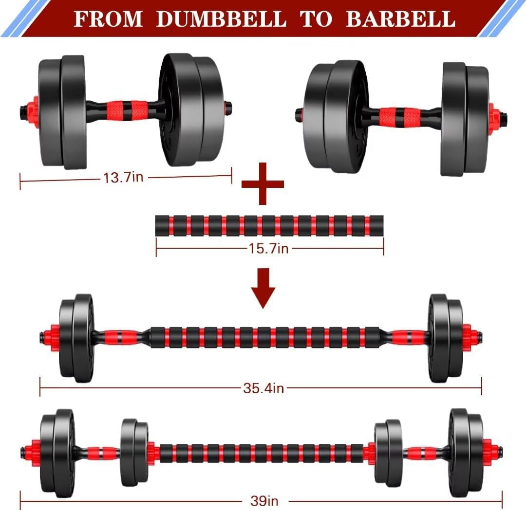 Juego De Pesas Hierro Mancuernas Para Ejercicios En Casa Para Hombre 20Lbs Set